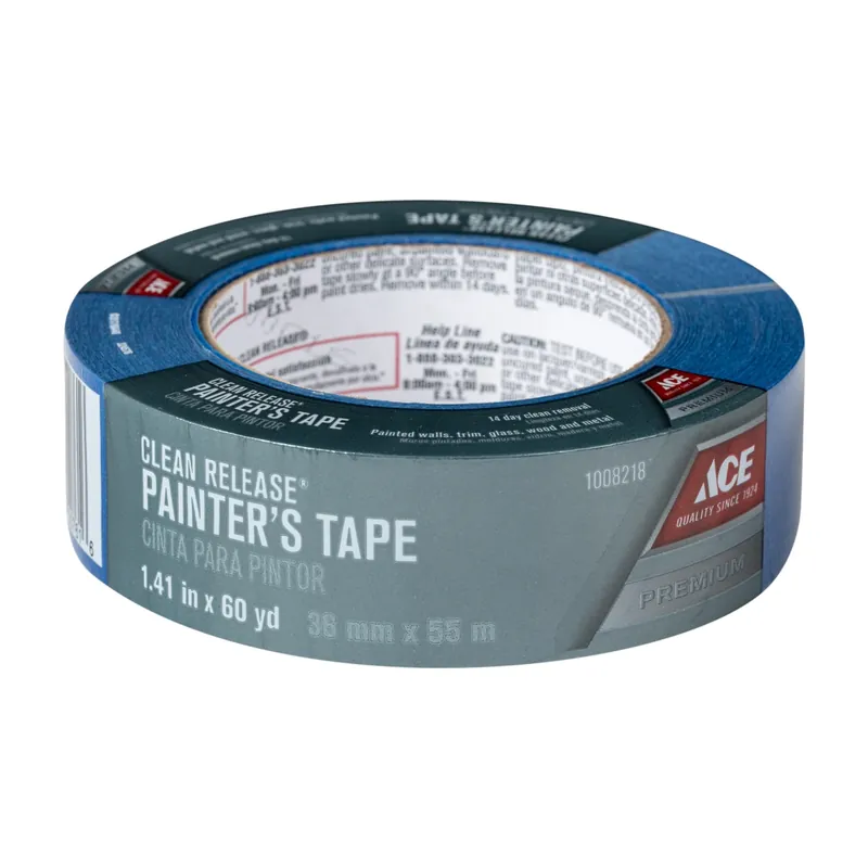 Ace 1.41 In. W X 60 Yd. L Blue Medium Strength Painter‘s Tape 1 Pk