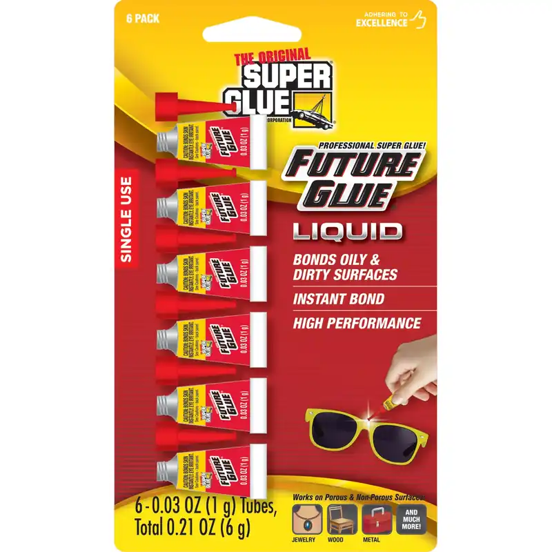 The Original Super Glue High Strength Cyanoacrylate All Purpose Super Glue 6 Pk