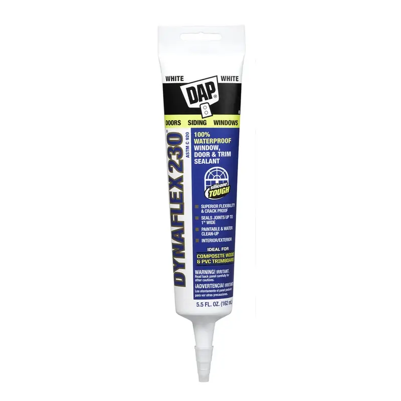 Dynaflex 230 Sealant, White, Indoor & Outdoor, 5.5-oz.