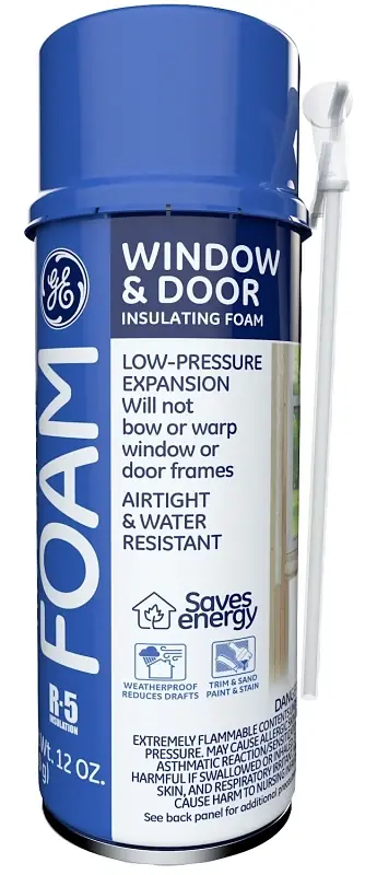 Ge White Foam Window And Door Insulating Sealant 12 Oz - Low-pressure, Waterproof Sealant