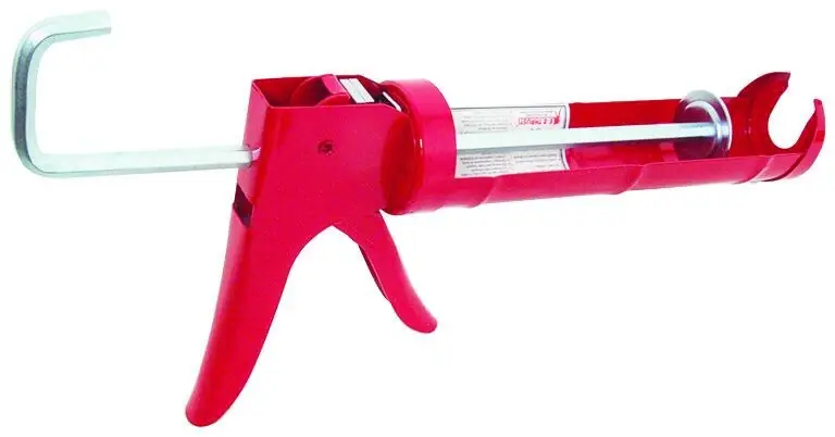 Caulk Gun, Red, 1/10-Gallon