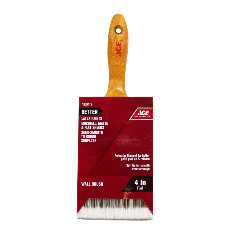 Better 4 Inch Flat Wall Brush For Smooth Finishes With Latex Paints