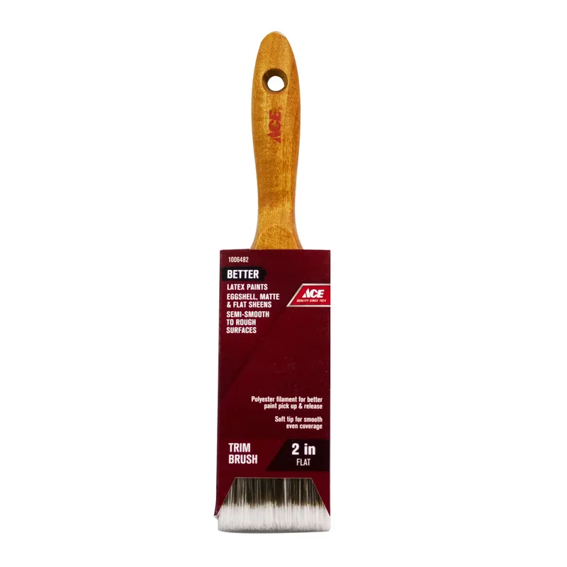 Better 2 In. Flat Paint Brush For Smooth Finishes - Ideal For Latex Paints