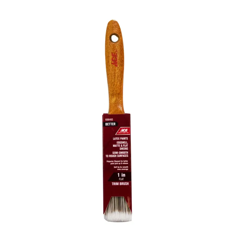 Better 1 In. Flat Trim Paint Brush For Smooth Finishes - Ideal For Latex Paints
