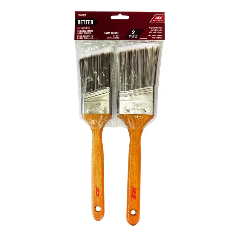 Better Angle Paint Brush Set - 2 Piece For Trim And Edging