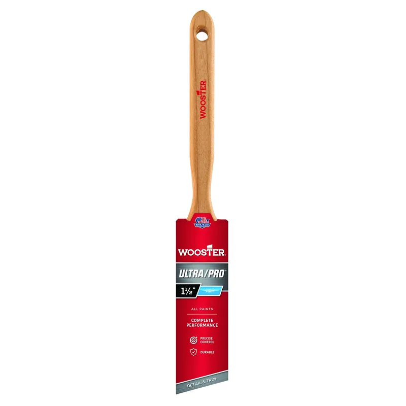 Ultra/Pro Angle Paint Brush, Nylon/Polyester Firm, 1-1/2-In.