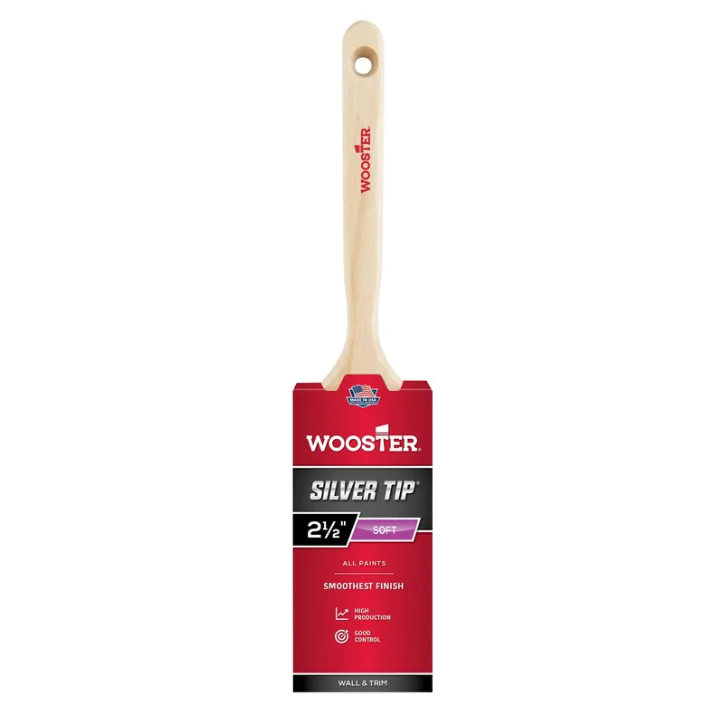 Silver Tip Flat Sash Paint Brush, 2.5-In.