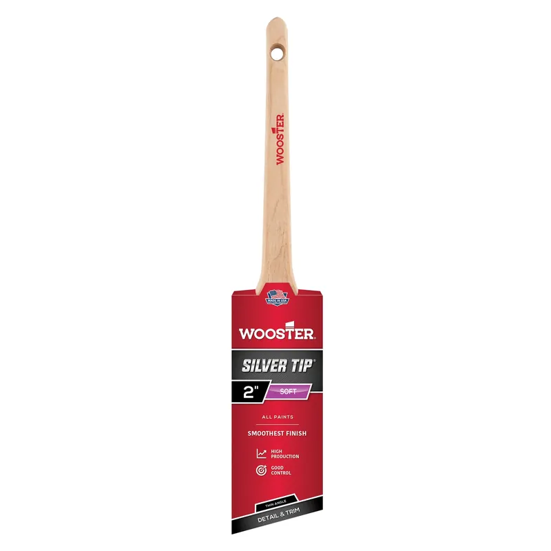 Silver Tip Angle Sash Paint Brush, 2-In.