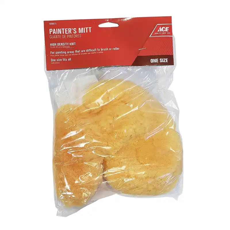 Yellow Synthetic Fiber Painter‘s Mitt For Professional Quality Painting
