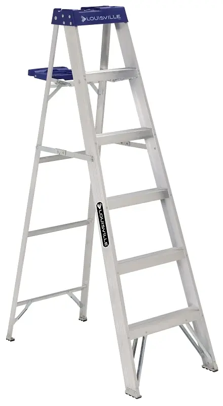 6-Ft. Step Ladder, Aluminum, Type I, 250-Lb. Duty Rating