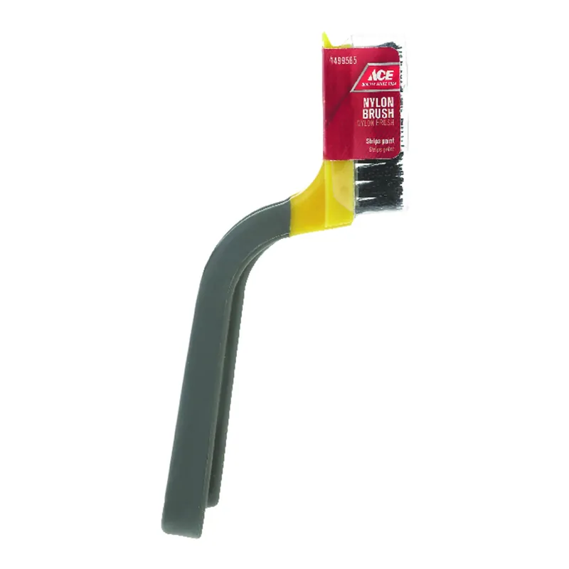 1.38 In. W 7 In. Plastic Handle Stripping Brush With Nylon Bristles