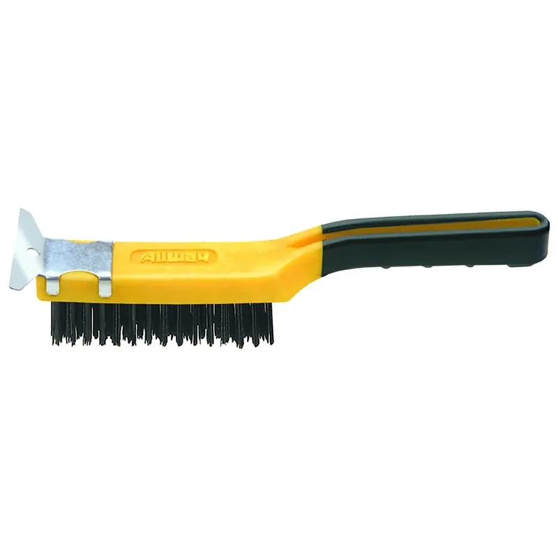 Tools Sb411 Carbon Steel Wire Brush With Scraper, 12 In Overall Length