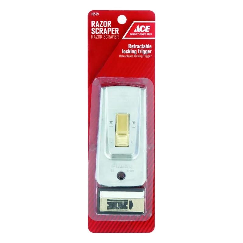 1-1/2 In. W Steel Scraper With Replacement Blades And Patented Dispenser