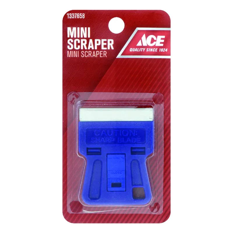 1-1/2 In. W Steel Single-edge Glass Scraper With Easy Push Button Lock