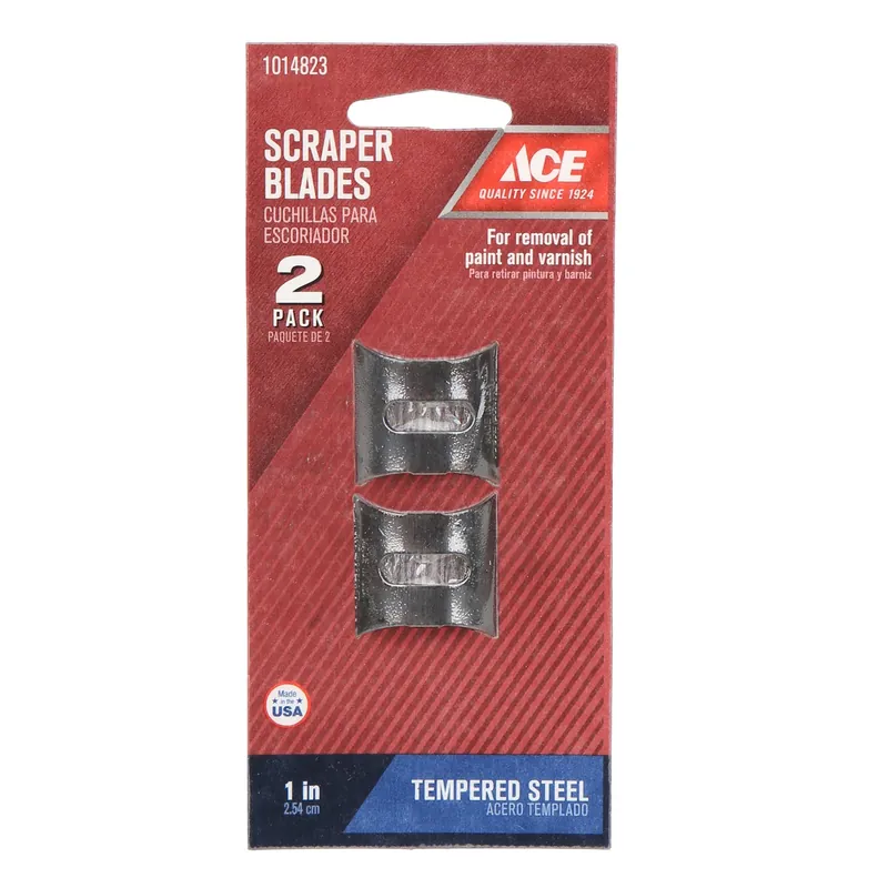 1 In. High Carbon Steel Double Edge Paint Remover Replacement Blades For Scrapers