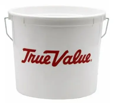 5-Qt. White Plastic Paint Pail