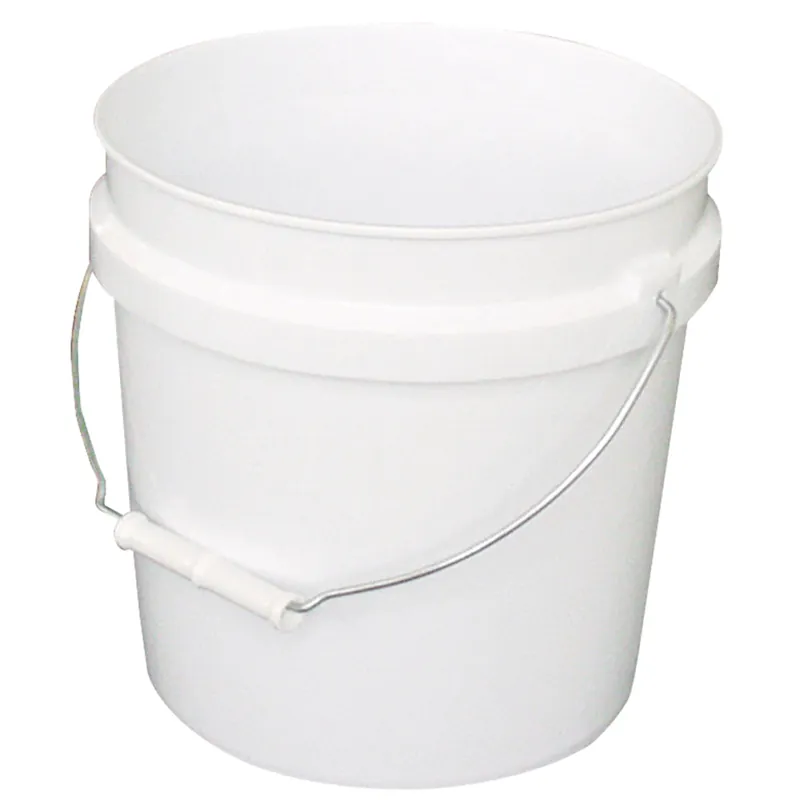 Industrial Pail, White Plastic, 2-Gallons