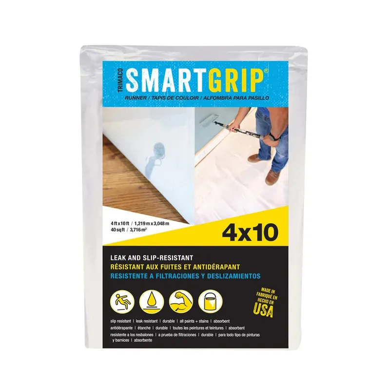Trimaco Smart Grip 4 Ft. W X 10 Ft. L Canvas Drop Cloth 1 Pk