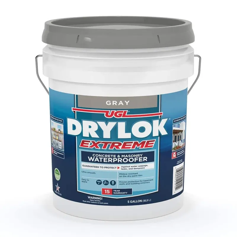 Extreme 5 Gallon Gray Flat Latex Interior/exterior Basement Waterproofer