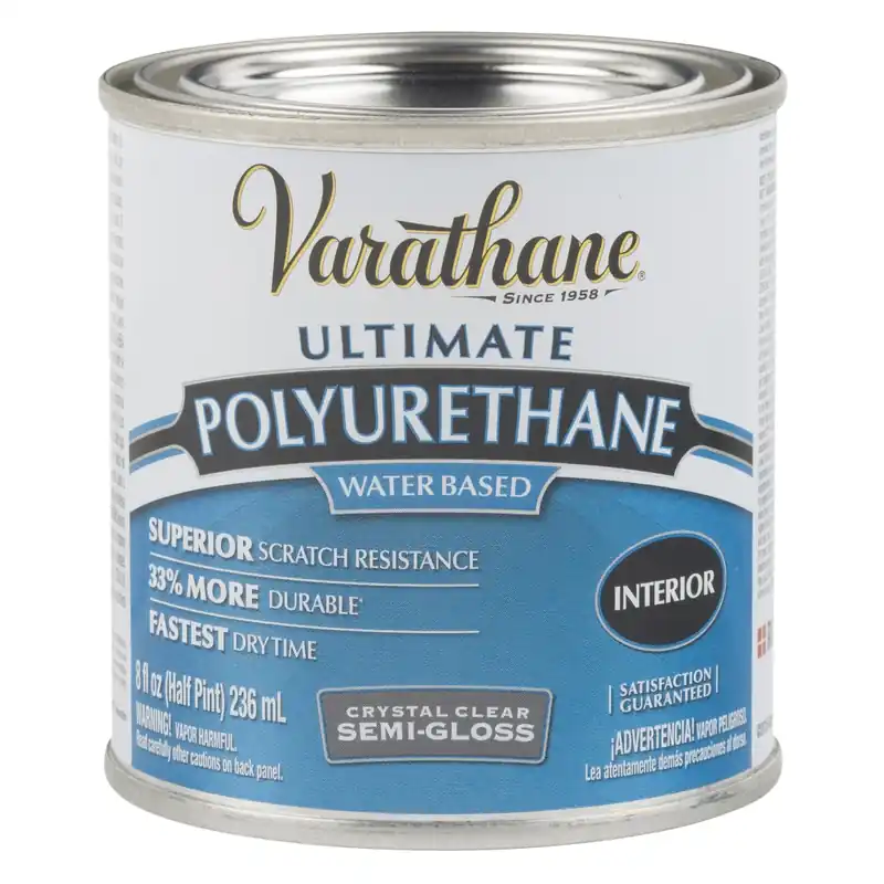 Semi-Gloss Interior Waterborne Diamond Polyurethane, 1/2-Pt.
