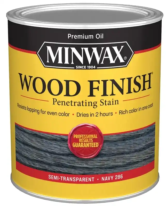 Minwax Wood Finish Semi-Transparent Navy Oil-Based Penetrating Wood Stain 1 Qt