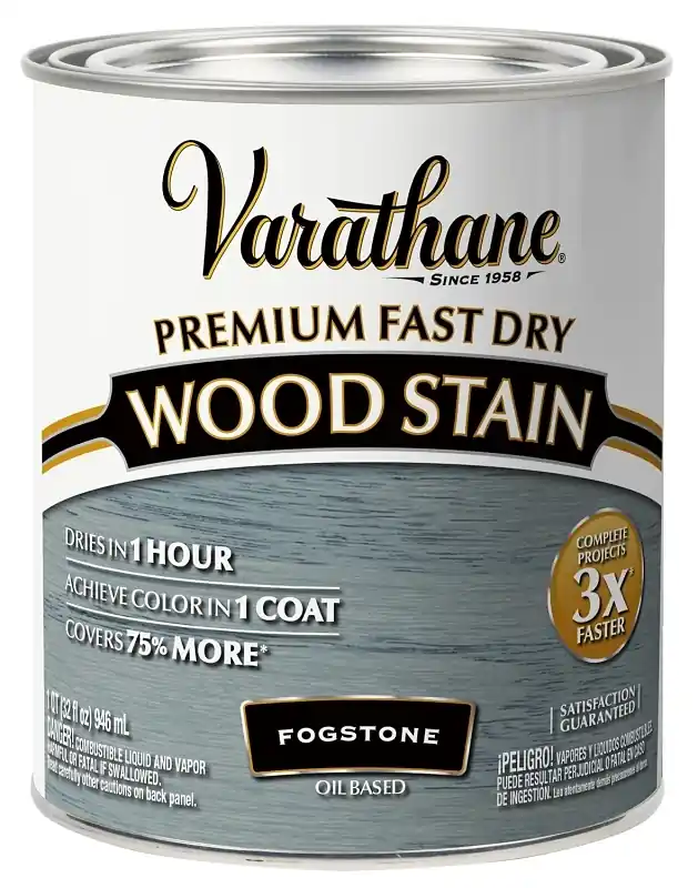 Fast Dry Interior Wood Stain, Oil Base, Fogstone, 1-Qt.