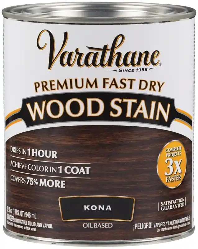 Fast Dry Interior Wood Stain, Oil-Based, Kona, 1-Qt.