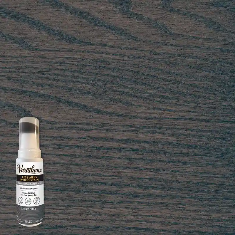 Varathane Less Mess Smoke Gray Water-Based Linseed Oil Emulsion Wood Stain 4 Oz