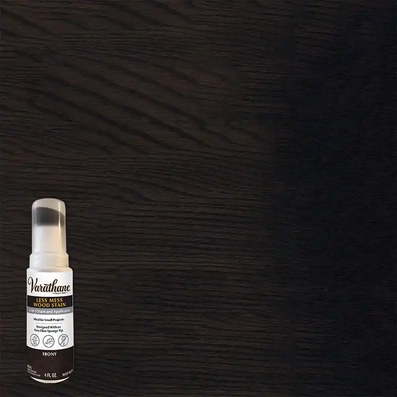 Varathane Less Mess Ebony Water-Based Linseed Oil Emulsion Wood Stain 4 Oz