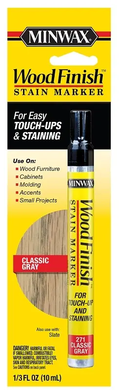 Wood Finish Semi-transparent Classic Gray Touch-up And Stain Marker 0.33 Oz