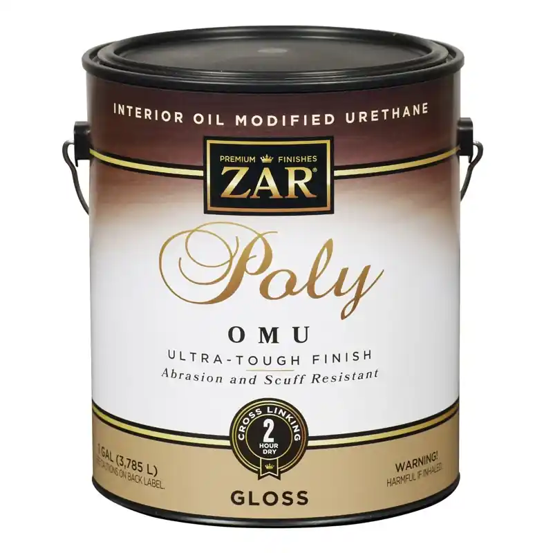 Interior Polyurethane OMU, Oil Modified Wood Finish, Clear Gloss, 1 Gallon
