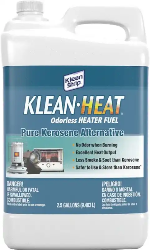 Klean Strip Klean-heat Odorless Clean Burning Fuel Kerosene Alternative 2.5 Gallons