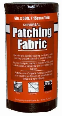 Universal Patching Fabric, Black, 6-In. X 50-Ft.