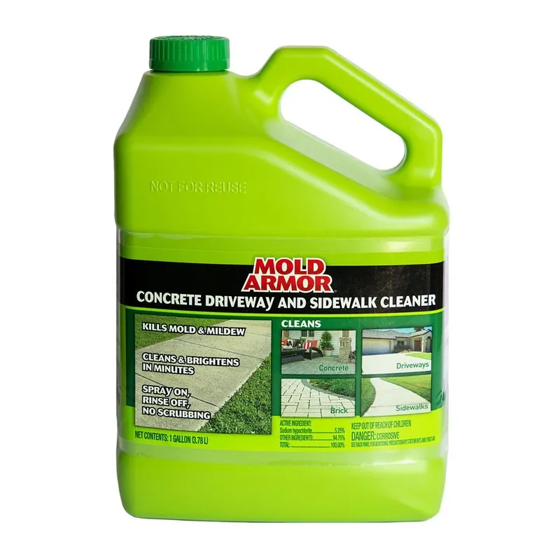 Mold Armor 1 Gallon Concrete Driveway & Sidewalk Cleaner For Mold And Mildew Removal
