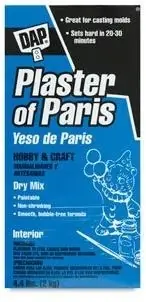 4.5lb Plaster Of Paris For Fast Drying Interior Wall And Ceiling Repairs