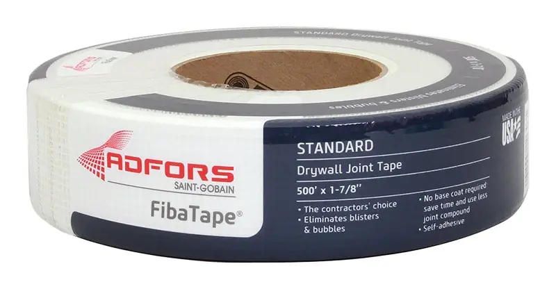 FibaTape Drywall Joint Tape, Fiberglass, White, 1-7/8-In. X 500-Ft.