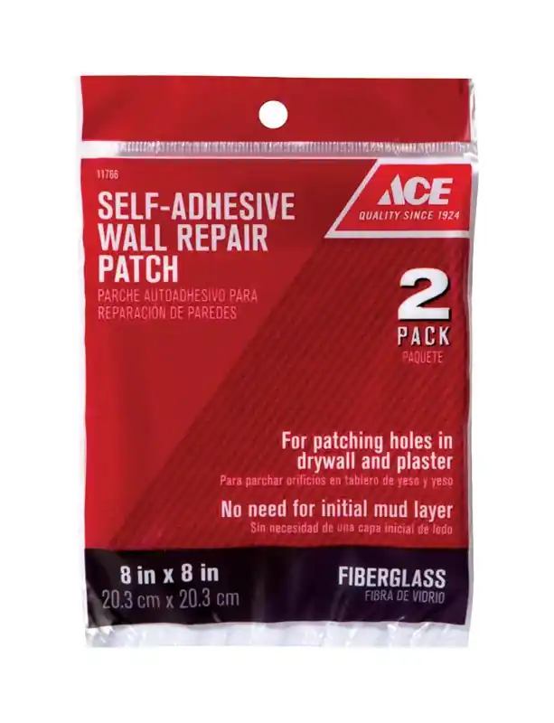 Ace 0.67 Ft. L X 8 In. W Fiberglass White Self Adhesive Wall Repair Patch