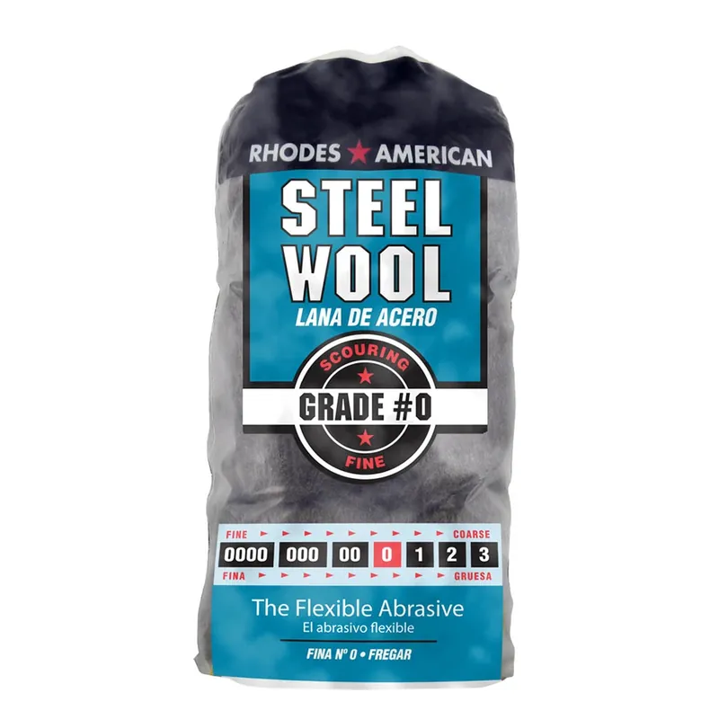 Rhodes American 0 Grade Fine Steel Wool Pad 12 Pk