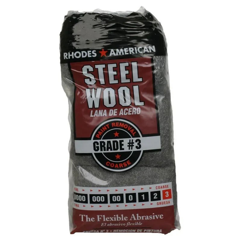 Rhodes American 3 Grade Coarse Steel Wool Pad 12 Pk