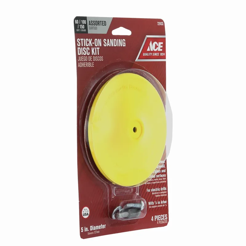 5 In. Diameter Plastic Backing Pad 1/4 In. Arbor 3000 Rpm For Electric Drills