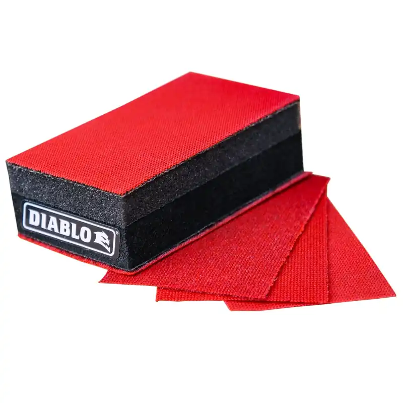 Diablo Reusable 5 In. L X 2-3/4 In. W Wet/Dry Hand Sanding Pad