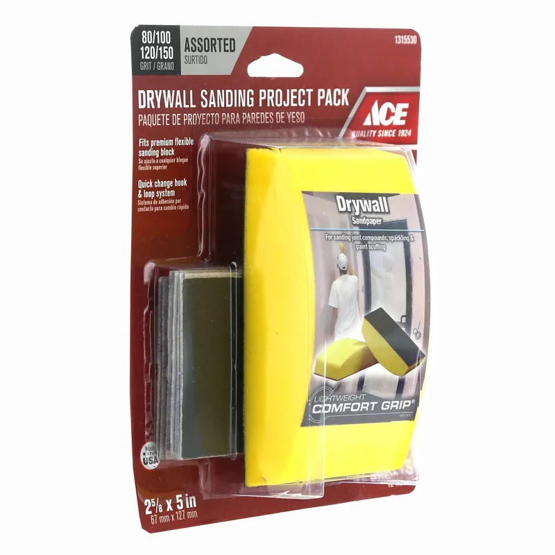 2-5/8 In. W X 5 In. L Assorted 150 Grit Sanding Block Kit With Quick-change System