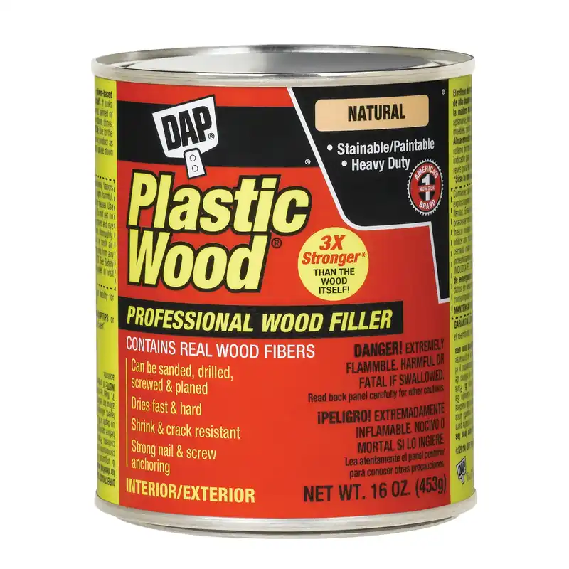 Plastic Wood Wood Filler, Natural Color Cellulose Fibre, 16-oz.