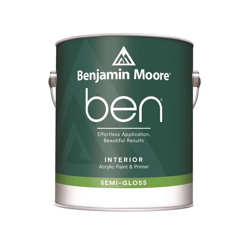 Ben Semi-gloss Base 2 Paint And Primer Interior 1 Gallon