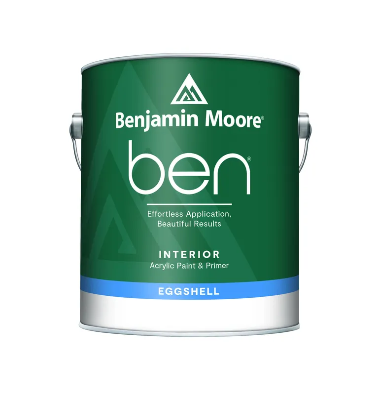 Ben Eggshell White Paint And Primer Interior 1 Gallon