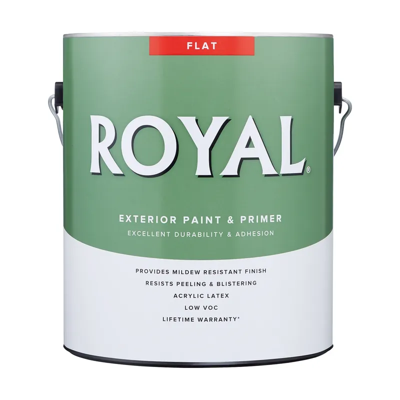 Flat High Hiding White Exterior Paint 1 Gallon For All Surfaces
