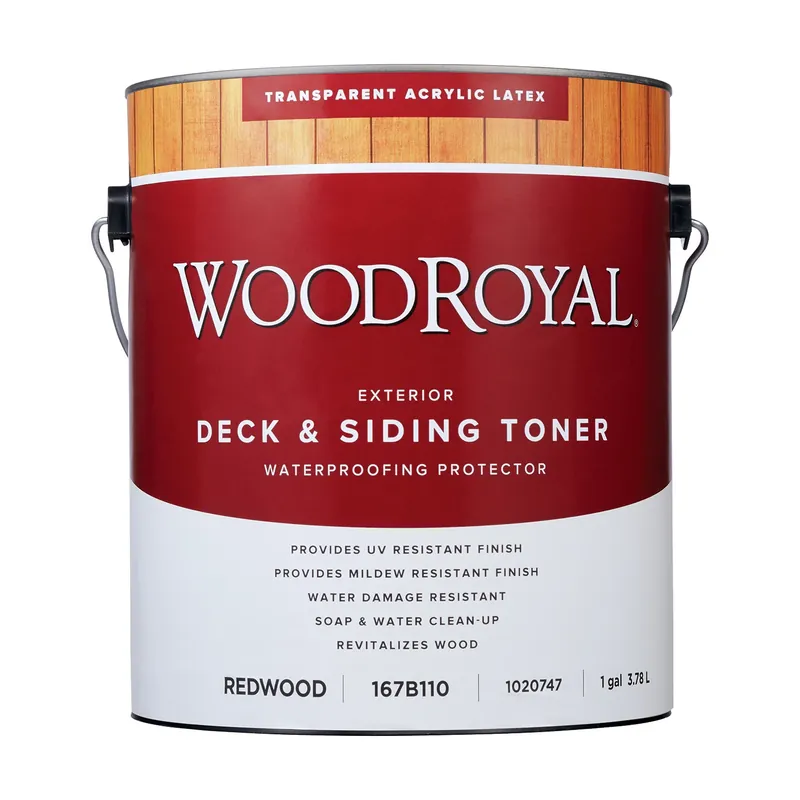 Ace Wood Royal Transparent Redwood Acrylic Latex Deck And Siding Toner 1 Gal