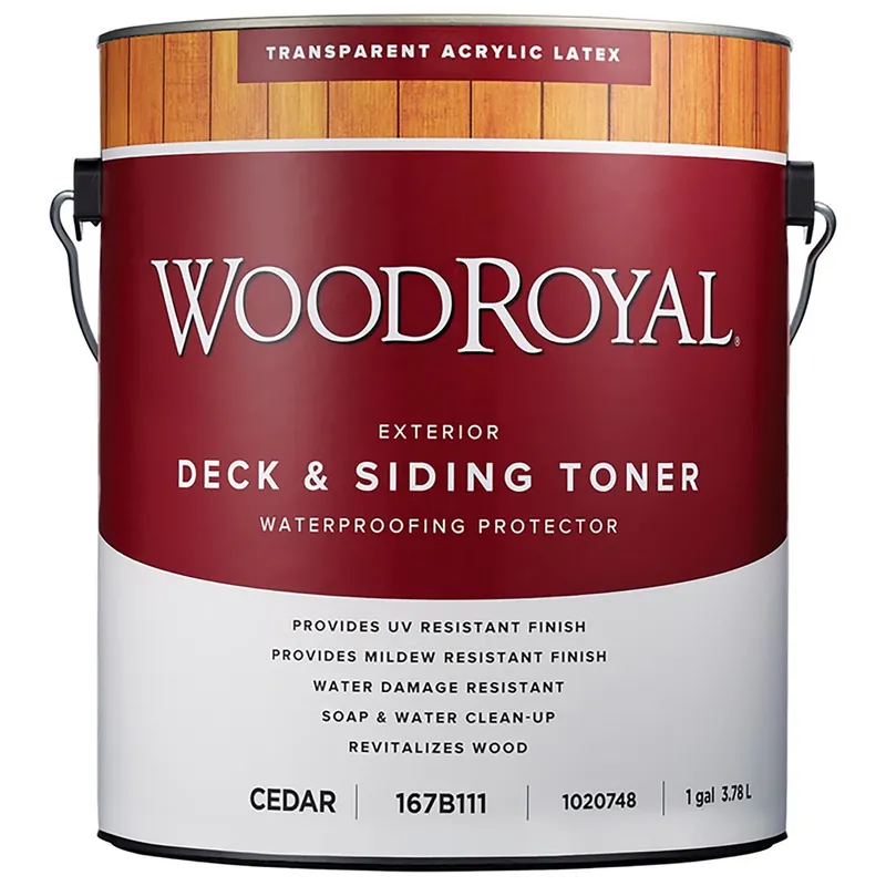 Wood Royal Transparent Cedar Acrylic Latex Deck And Siding Toner 1 Gallon
