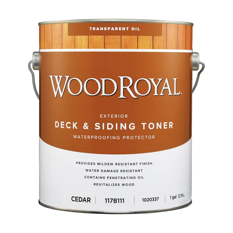 Woodroyal Transparent Cedar Oil-based Deck And Siding Toner 1 Gallon - Premium Protection