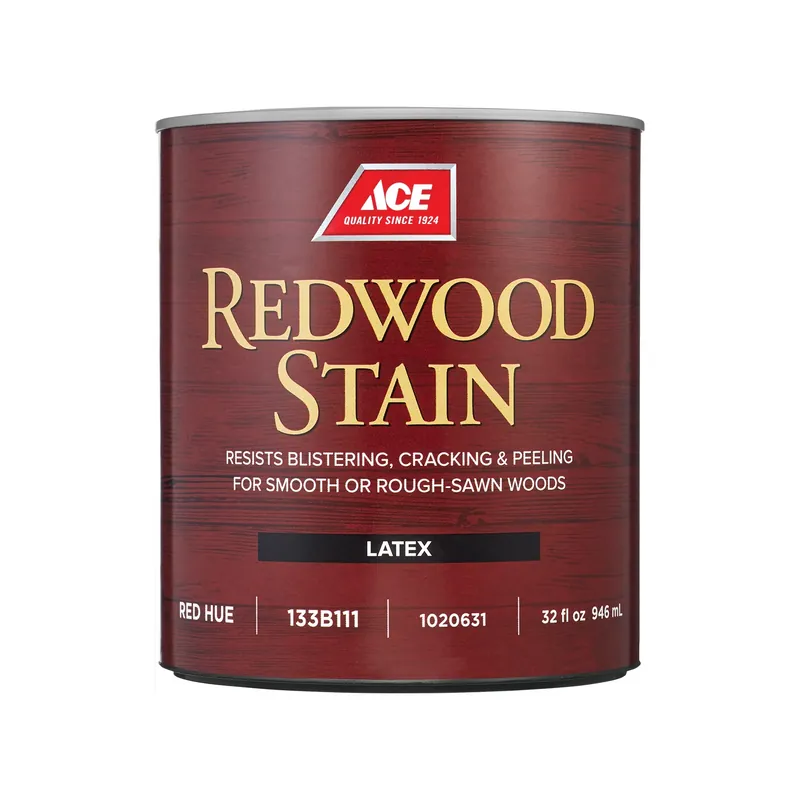 Redwood Stain Semi-transparent Red Hue Latex Deck And Siding Stain 32 Ounce